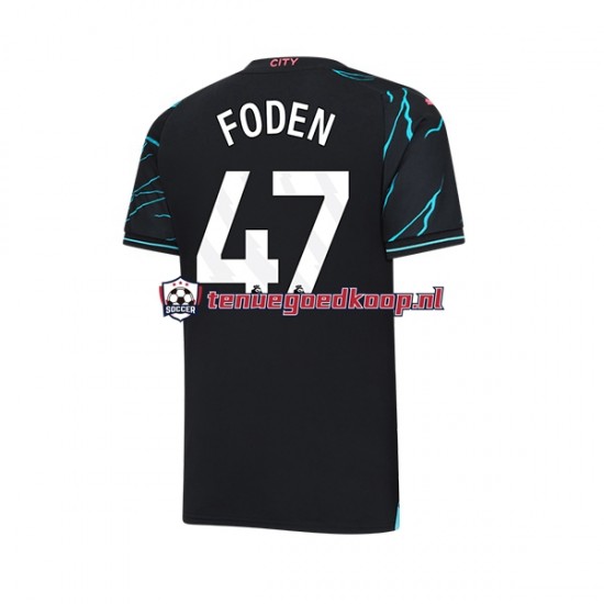 3de Tenue van Manchester City Phil Foden 47 Heren 2023-24 Korte Mouw