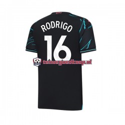 3de Tenue van Manchester City Rodri Hernandez 16 Heren 2023-24 Korte Mouw