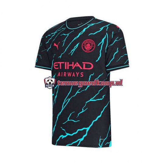 3de Tenue van Manchester City Heren 2023-24 Korte Mouw