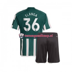 Uit Tenue van Manchester United Anthony Elanga 36 Kind 2-13 jaar 2023-24 Korte Mouw