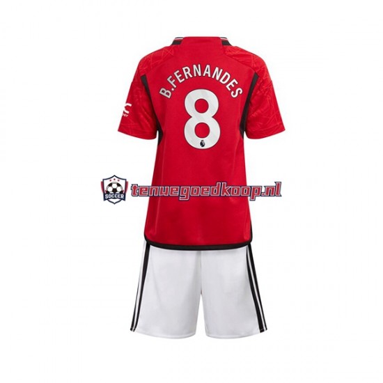 Thuis Tenue van Manchester United B Fernandes 8 Kind 2-13 jaar 2023-24 Korte Mouw