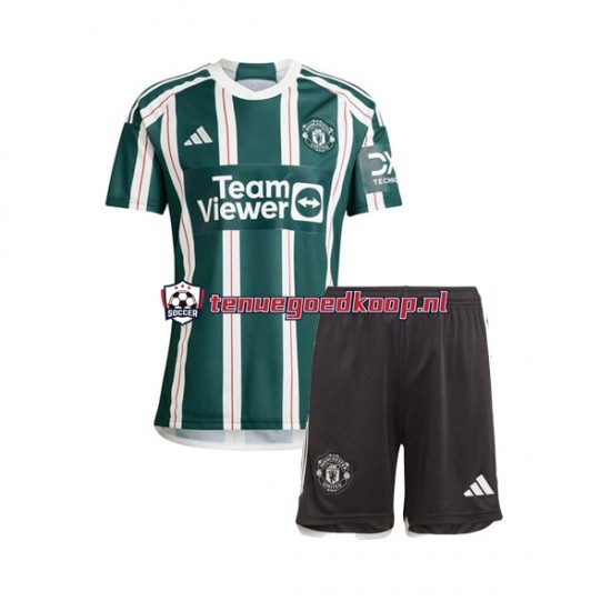 Uit Tenue van Manchester United Kind 2-13 jaar 2023-24 Korte Mouw