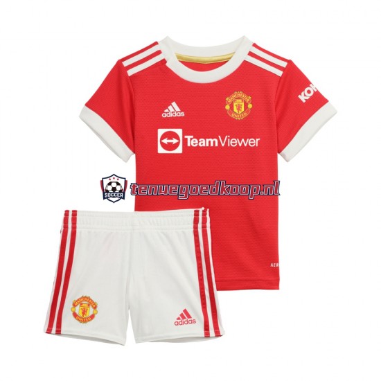 Thuis Tenue van Manchester United Kind 2-13 jaar 2021-22 Korte Mouw