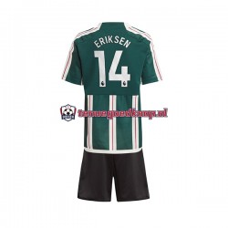 Uit Tenue van Manchester United Eriksen 14 Kind 2-13 jaar 2023-24 Korte Mouw