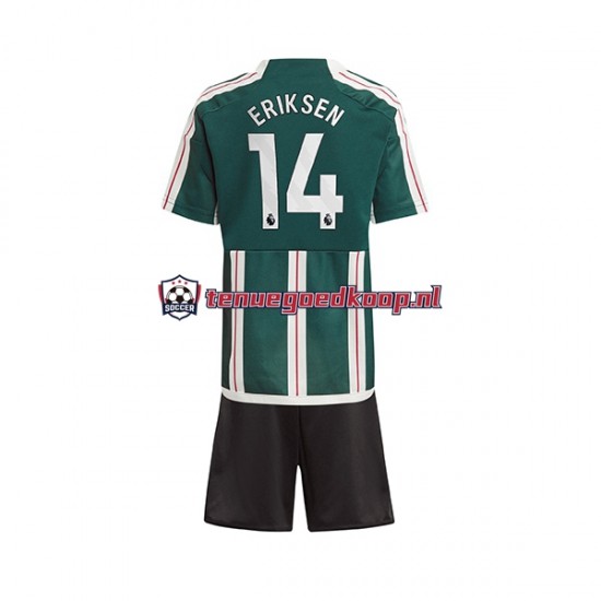 Uit Tenue van Manchester United Eriksen 14 Kind 2-13 jaar 2023-24 Korte Mouw