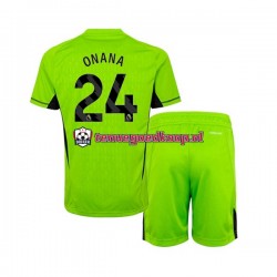 Thuis Tenue van Manchester United Keepersshirt Andre Onana 24 Kind 2-13 jaar 2023-24 Korte Mouw