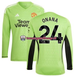 Thuis Tenue van Manchester United Keepersshirt Andre Onana 24 Heren 2023-24 Lange Mouw