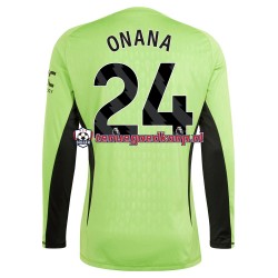 Thuis Tenue van Manchester United Keepersshirt Andre Onana 24 Heren 2023-24 Lange Mouw