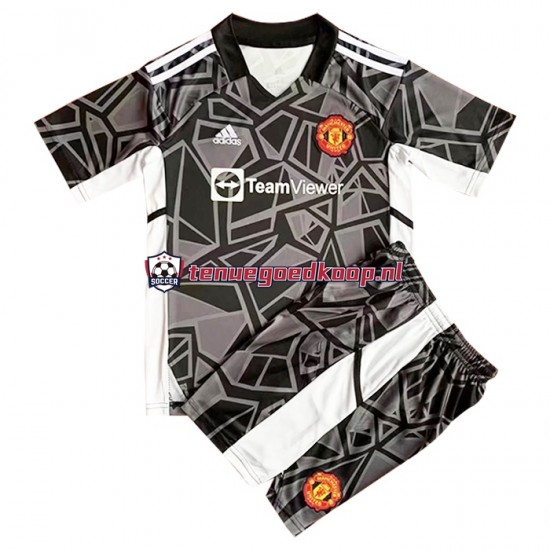 Uit Tenue van Manchester United Keepersshirt Kind 2-13 jaar 2022-23 Korte Mouw