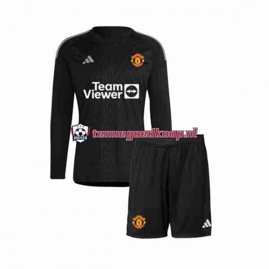 3de Tenue van Manchester United Keepersshirt Kind 2-13 jaar 2023-24 Lange Mouw