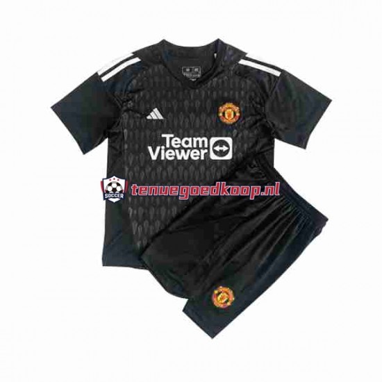 3de Tenue van Manchester United Keepersshirt Kind 2-13 jaar 2023-24 Korte Mouw