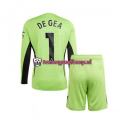 Thuis Tenue van Manchester United Keepersshirt DE GEA 1 Kind 2-13 jaar 2023-24 Lange Mouw