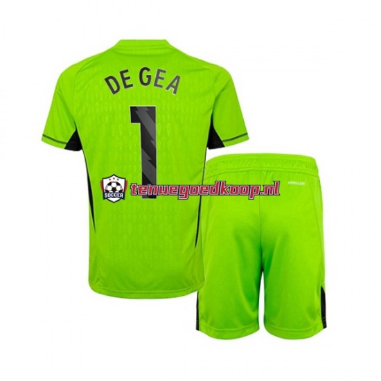 Thuis Tenue van Manchester United Keepersshirt DE GEA 1 Kind 2-13 jaar 2023-24 Korte Mouw