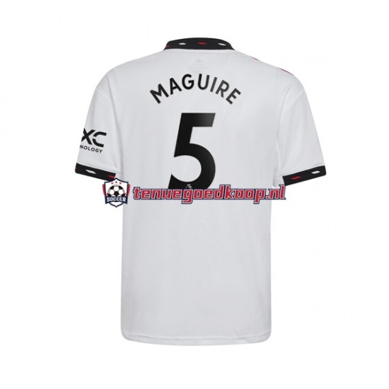 Uit Tenue van Manchester United Harry Maguire 5 Heren 2022-23 Korte Mouw