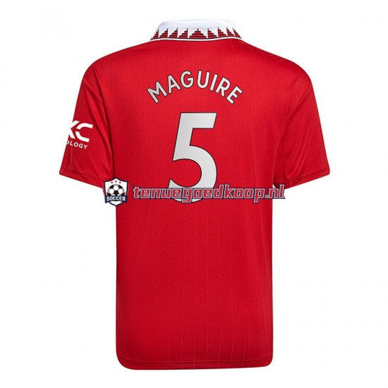 Thuis Tenue van Manchester United Harry Maguire 5 Heren 2022-23 Korte Mouw