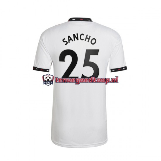 Uit Tenue van Manchester United Jadon Sancho 25 Heren 2022-23 Korte Mouw