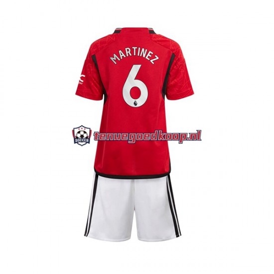 Thuis Tenue van Manchester United Lisandro Martinez 6 Kind 2-13 jaar 2023-24 Korte Mouw