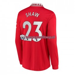 Thuis Tenue van Manchester United Luke Shaw 23 Heren 2022-23 Lange Mouw