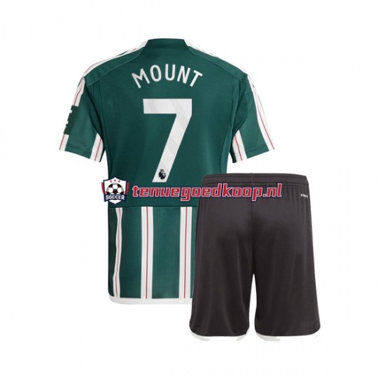 Uit Tenue van Manchester United Mason Mount 7 Kind 2-13 jaar 2023-24 Korte Mouw