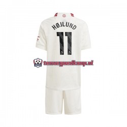 3de Tenue van Manchester United Rasmus Hojlund 11 Kind 2-13 jaar 2023-24 Korte Mouw