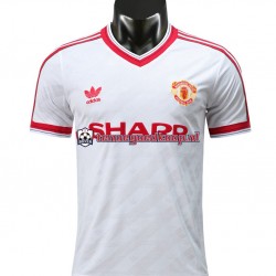 Uit Retro Tenue van Manchester United 1986 Heren Korte Mouw