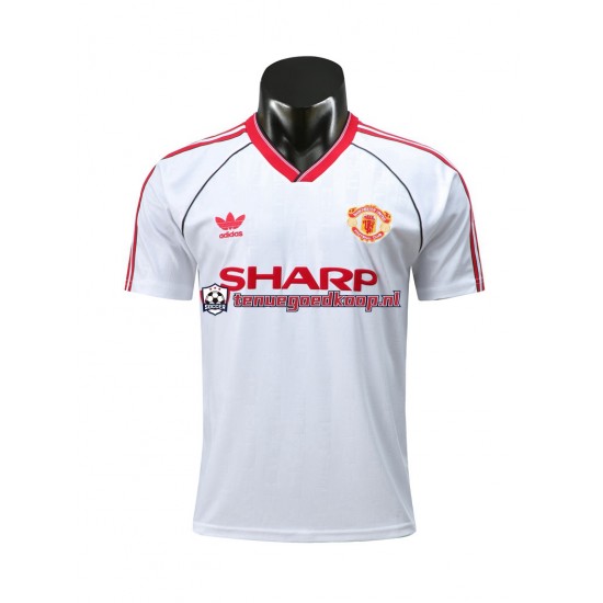 Uit Retro Tenue van Manchester United 1988 Heren Korte Mouw