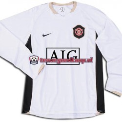 Uit Retro Tenue van Manchester United Heren 2006-2007 Lange Mouw