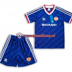 Uit Retro Tenue van Manchester United 1986 Kind 2-13 jaar Korte Mouw