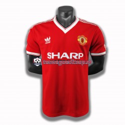 Thuis Retro Tenue van Manchester United 1983 Heren Korte Mouw