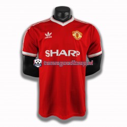 Thuis Retro Tenue van Manchester United 1984 Heren Korte Mouw