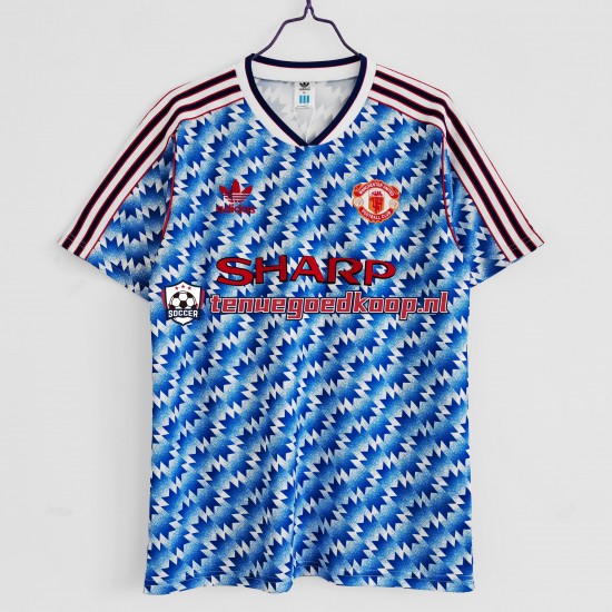 Thuis Retro Tenue van Manchester United 1992 Heren Korte Mouw