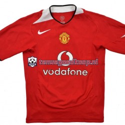 Thuis Retro Tenue van Manchester United Heren 2004-2006 Korte Mouw