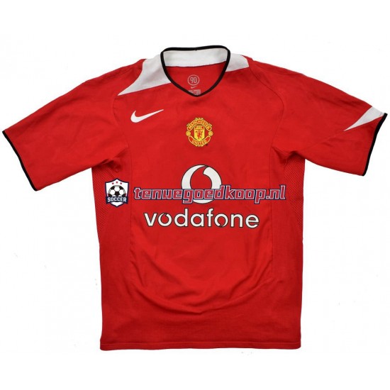 Thuis Retro Tenue van Manchester United Heren 2004-2006 Korte Mouw