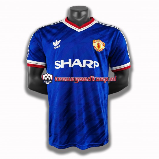 3de Retro Tenue van Manchester United 1986 Heren Korte Mouw