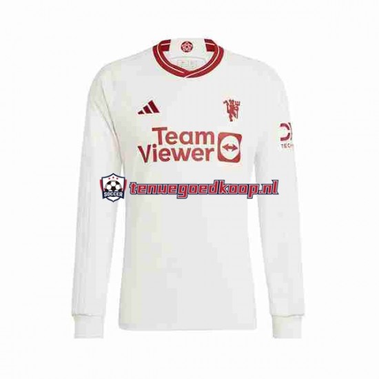 3de Tenue van Manchester United Heren 2023-24 Lange Mouw