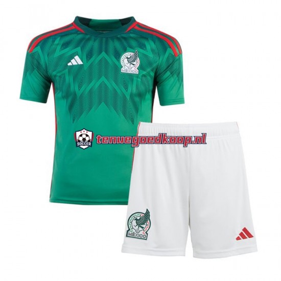 Thuis Tenue van Mexico Kind 2-13 jaar WK 2022 Korte Mouw