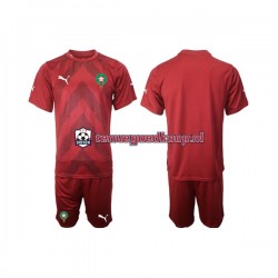 Thuis Tenue van Marokko Keepersshirt Kind 2-13 jaar 2022 Korte Mouw