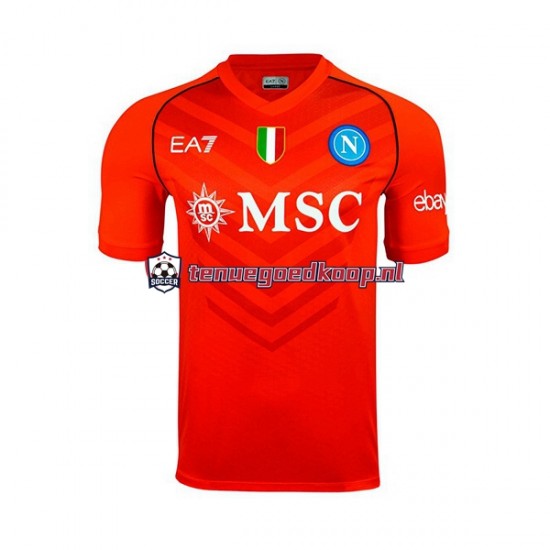 Thuis Tenue van Napoli Keepersshirt Heren 2023-24 Korte Mouw