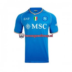 Thuis Tenue van Napoli Heren 2023-24 Korte Mouw