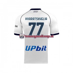 Uit Tenue van Napoli Khvicha Kvaratskhelia 77 Heren 2023-24 Korte Mouw