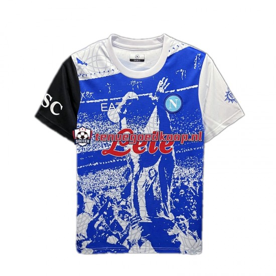 Thuis Tenue van Napoli Maradona Champions Special Edition Heren 2023 Korte Mouw