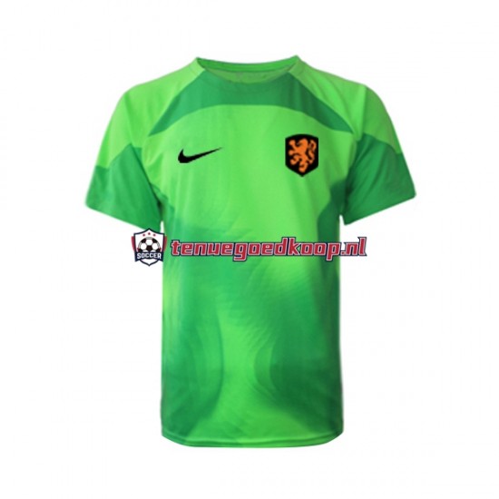 Uit Tenue van Nederland Keepersshirt Heren WK 2022 Korte Mouw