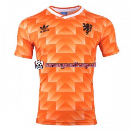 Thuis Retro Tenue van Nederland 1988 Heren Korte Mouw