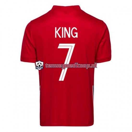 Thuis Tenue van Noorwegen Joshua King 7 2020-2021 Heren Korte Mouw