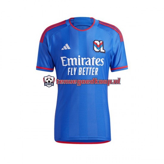 Uit Tenue van Olympique Lyonnais Heren 2023-24 Korte Mouw