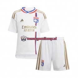 Thuis Tenue van Olympique Lyonnais Kind 2-13 jaar 2023-24 Korte Mouw