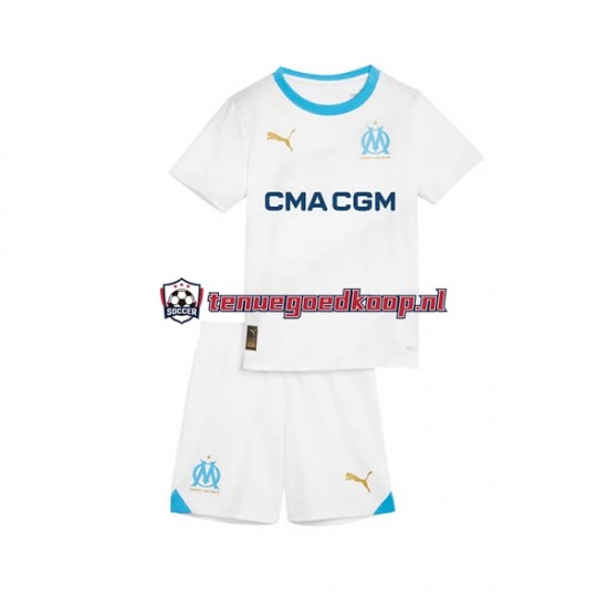 Thuis Tenue van Olympique Marseille Kind 2-13 jaar 2023-24 Korte Mouw