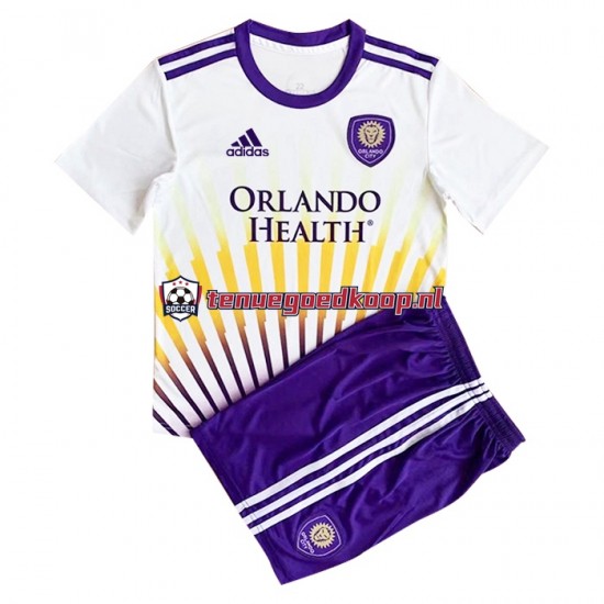 Uit Tenue van Orlando City Kind 2-13 jaar 2022-23 Korte Mouw