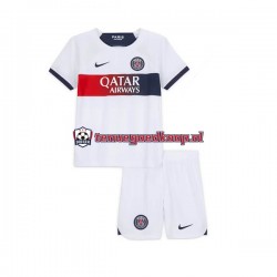 Uit Tenue van Paris Saint-Germain Kind 2-13 jaar 2023-24 Korte Mouw