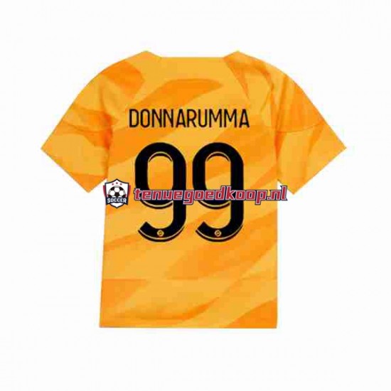 Uit Tenue van Paris Saint-Germain Keepersshirt Donnarumma 99 Heren 2023-24 Korte Mouw